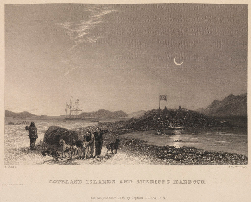 Detail of Copeland Islands and Sheriffs Harbour by James Tibbits Willmore