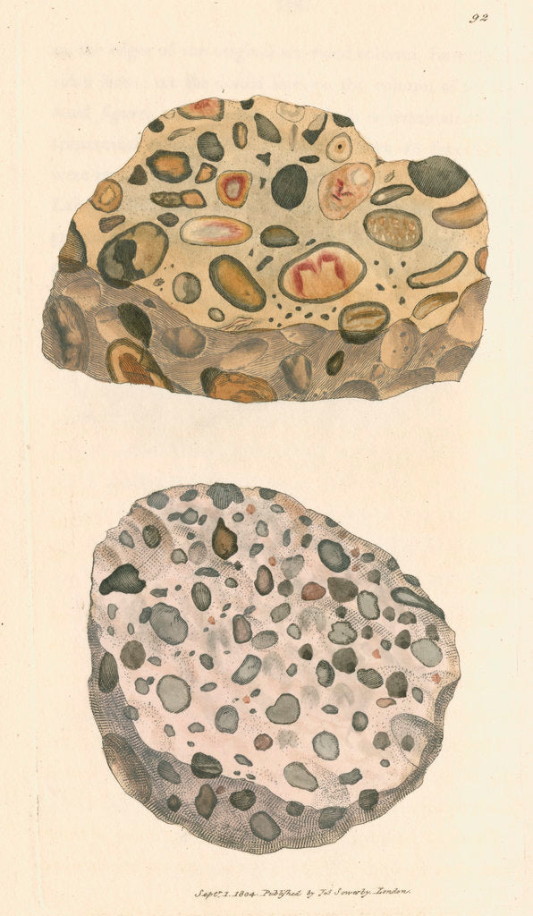 Detail of 'Silex quartzum' by James Sowerby