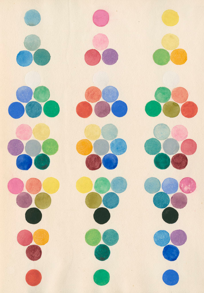 Detail of Colour spot chart by Anonymous