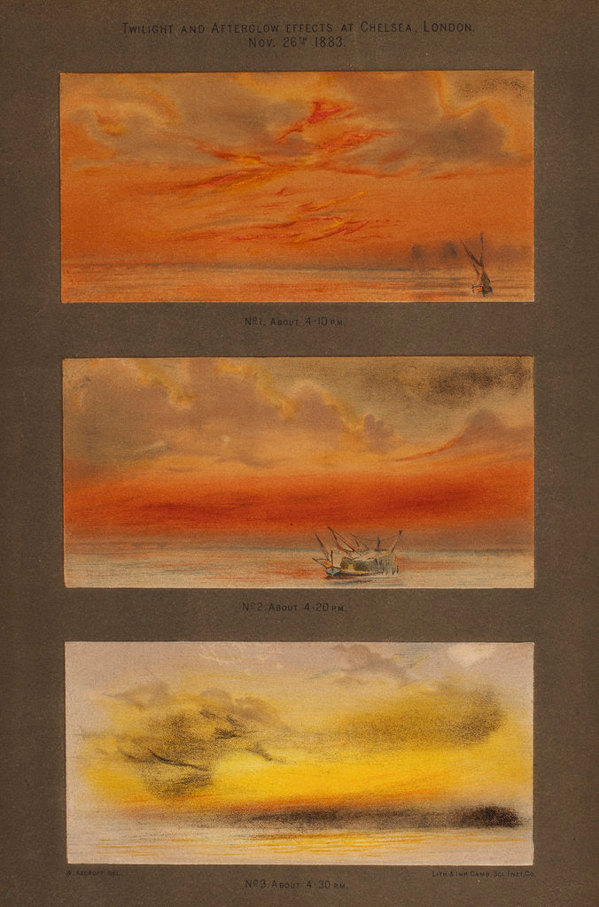 Detail of Atmospheric effects of the Krakatoa eruption by Cambridge Scientific Instrument Company