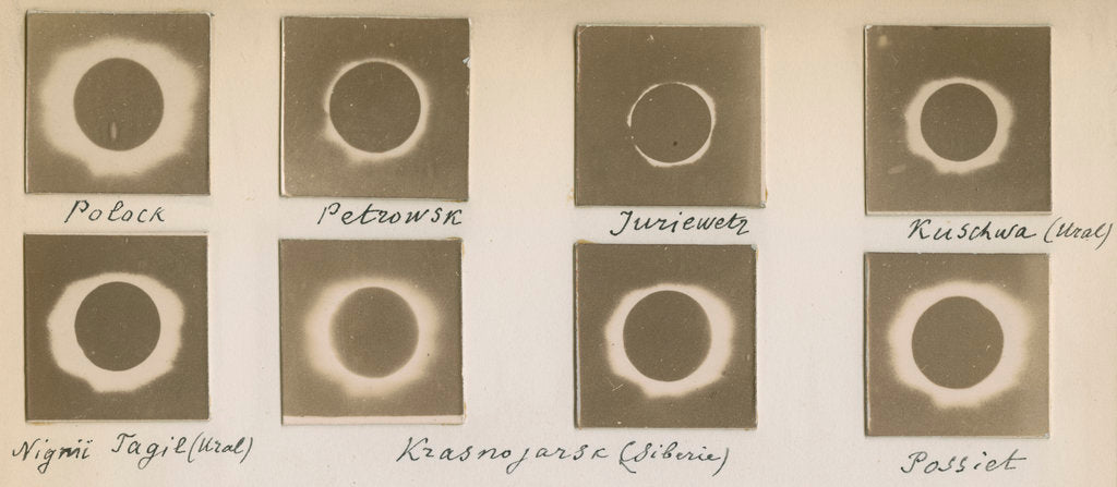 Detail of Solar eclipse of August 1887 by unknown