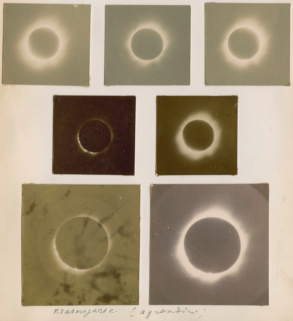 Detail of Solar eclipse of August 1887 by unknown