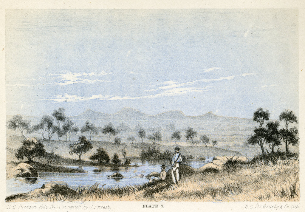 Detail of Carnarvon Range by Henry Charles Prinsep