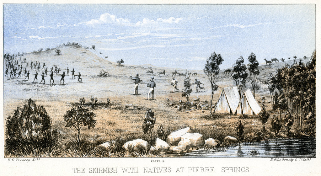 Detail of Skirmish at Weld Springs by Henry Charles Prinsep