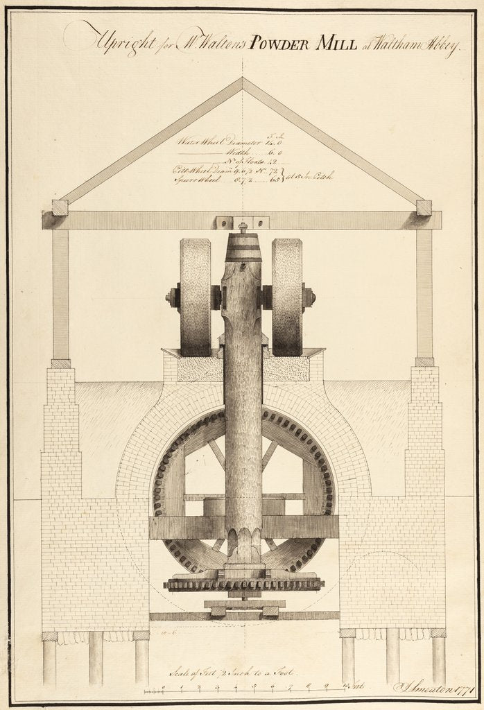 Detail of Powder mill by John Smeaton