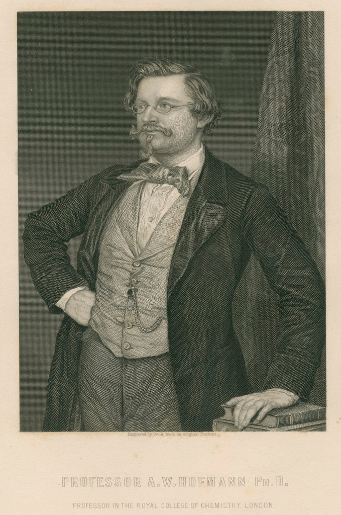 Detail of Portrait of August Wilhelm Hofmann (1818-1982) by Cook