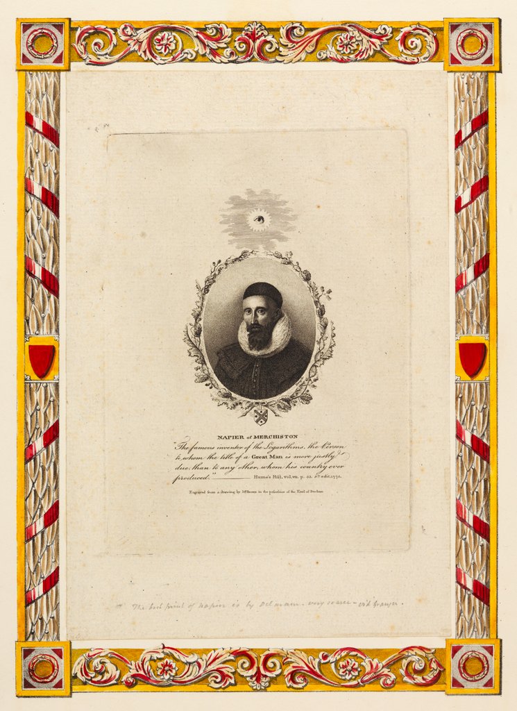 Detail of Portrait of John Napier by John Beugo