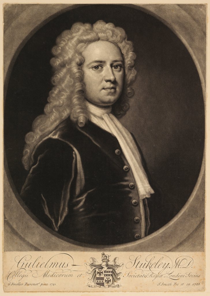 Detail of Portrait of William Stukeley by John Smith