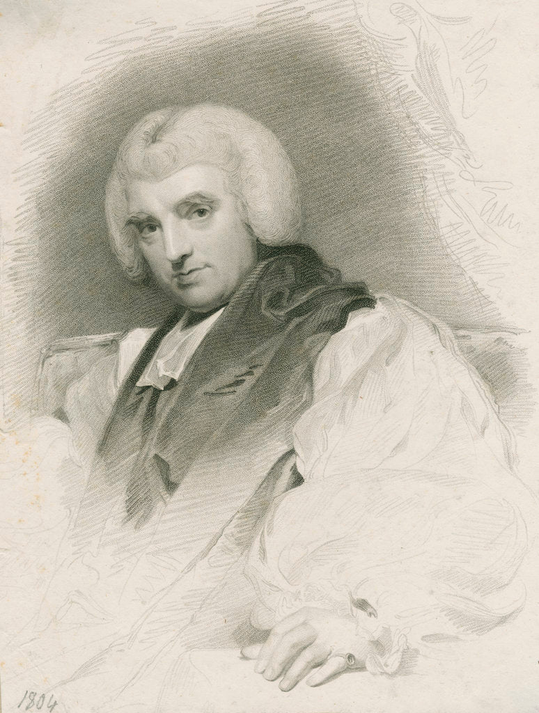 Detail of Portrait of George Isaac Huntingford (1748-1832) by Henry Hoppner Meyer