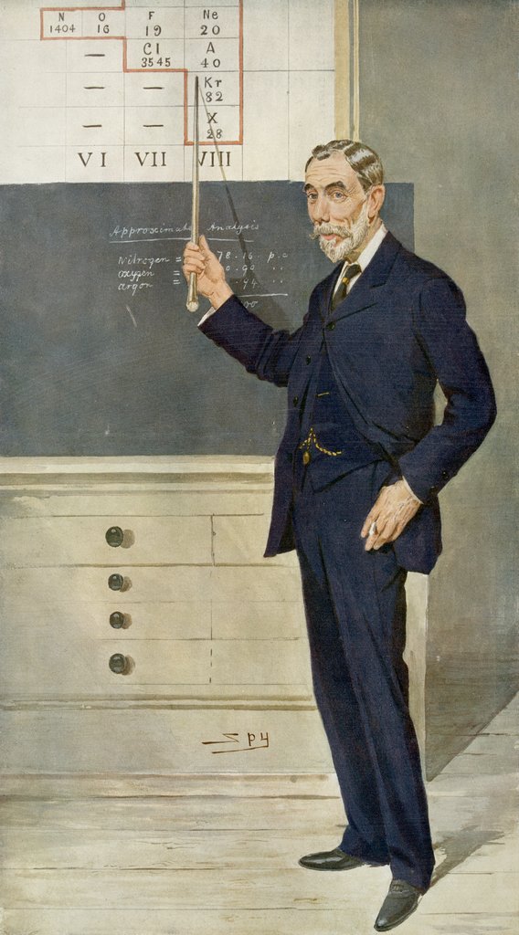 Detail of Caricature of William Ramsay by Leslie Matthew Ward