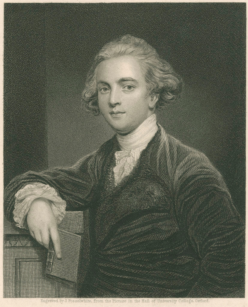 Detail of Portrait of Sir William Jones by James Posselwhite