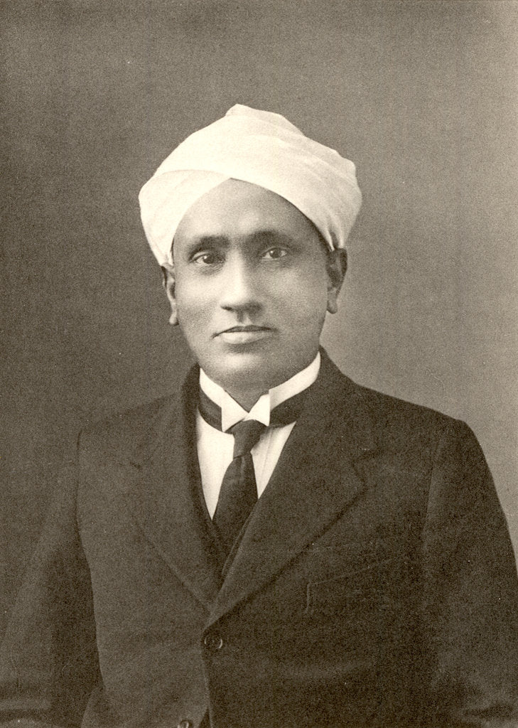 Detail of Portrait of Chandrasekhara Venkata Raman (1888-1970) by Anonymous