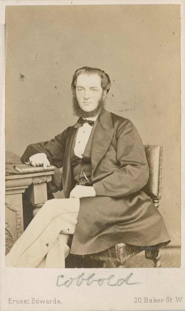 Detail of Portrait of Thomas Spencer Cobbold (1828-1886) by Ernest Edwards