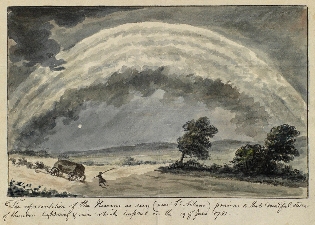 Detail of Thunderstorm near St Albans, Hertfordshire by Anonymous