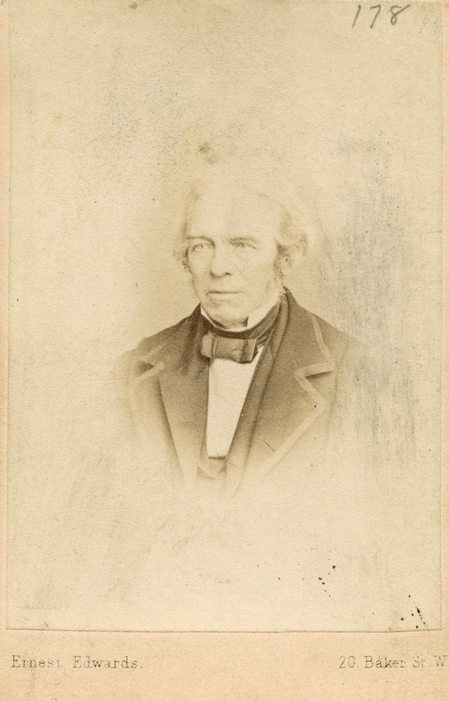 Detail of Portrait of Michael Faraday (1791-1867) by Ernest Edwards