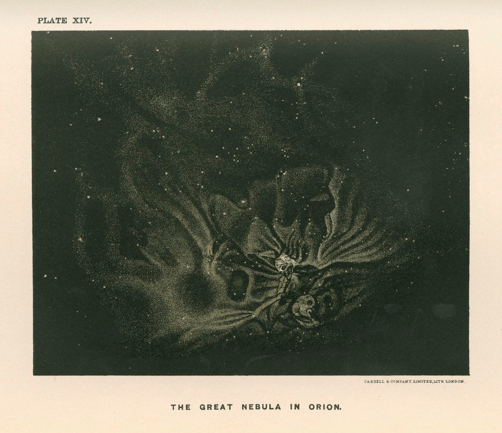 Detail of 'The great nebula in Orion' by Cassell & Co