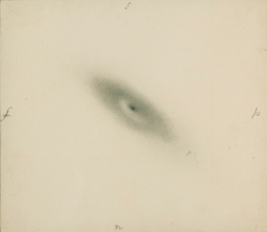 Detail of M.64 the Black Eye Galaxy by John Frederick William Herschel