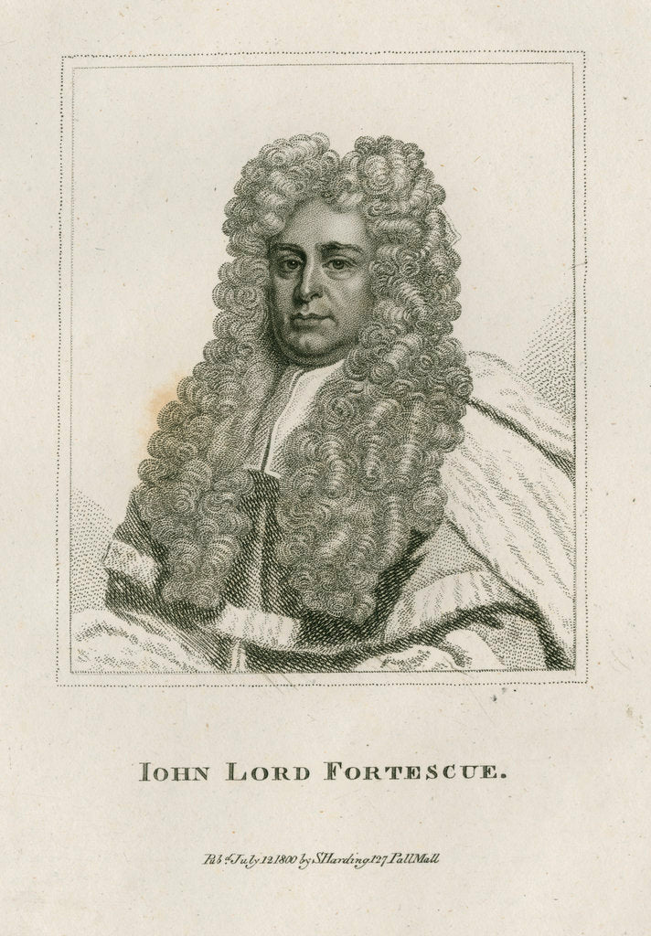Detail of Portrait of John Fortescue Aland (1670-1746) by Sylvester Harding