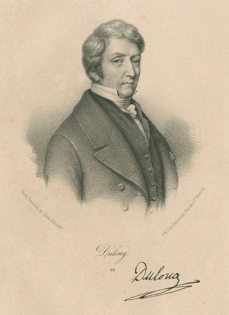 Detail of Portrait of Pierre Louis Dulong (1785-1838) by Formentin