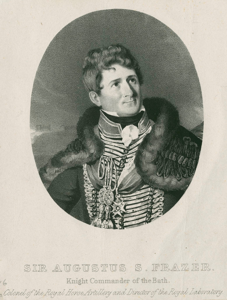 Detail of Portrait of Augustus Simon Frazer (1776-1835) by Charles Joseph Hullmandel