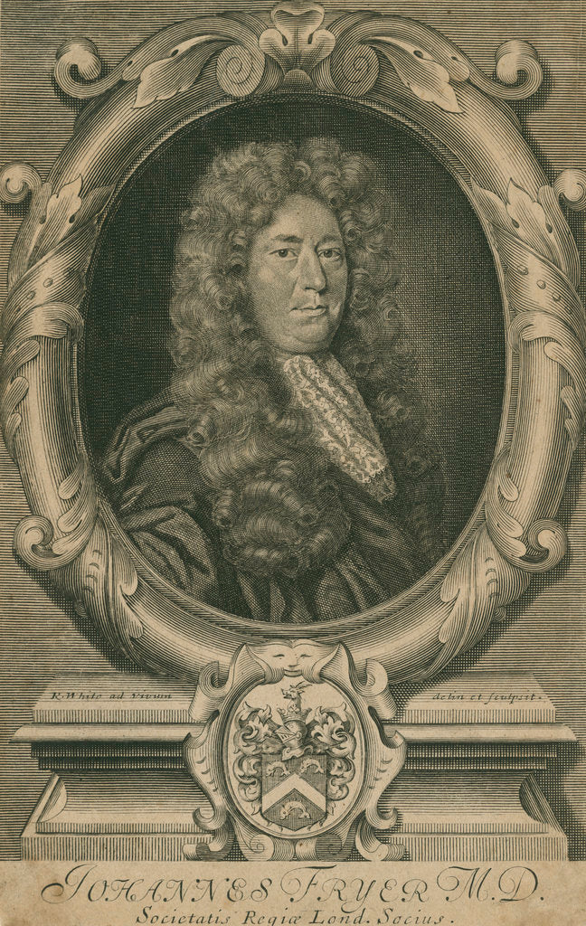Detail of Portrait of John Fryer (1659-1733) by Robert White