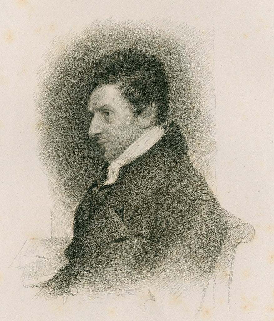 Detail of Portrait of Hudson Gurney (1775-1864) by John Cochran
