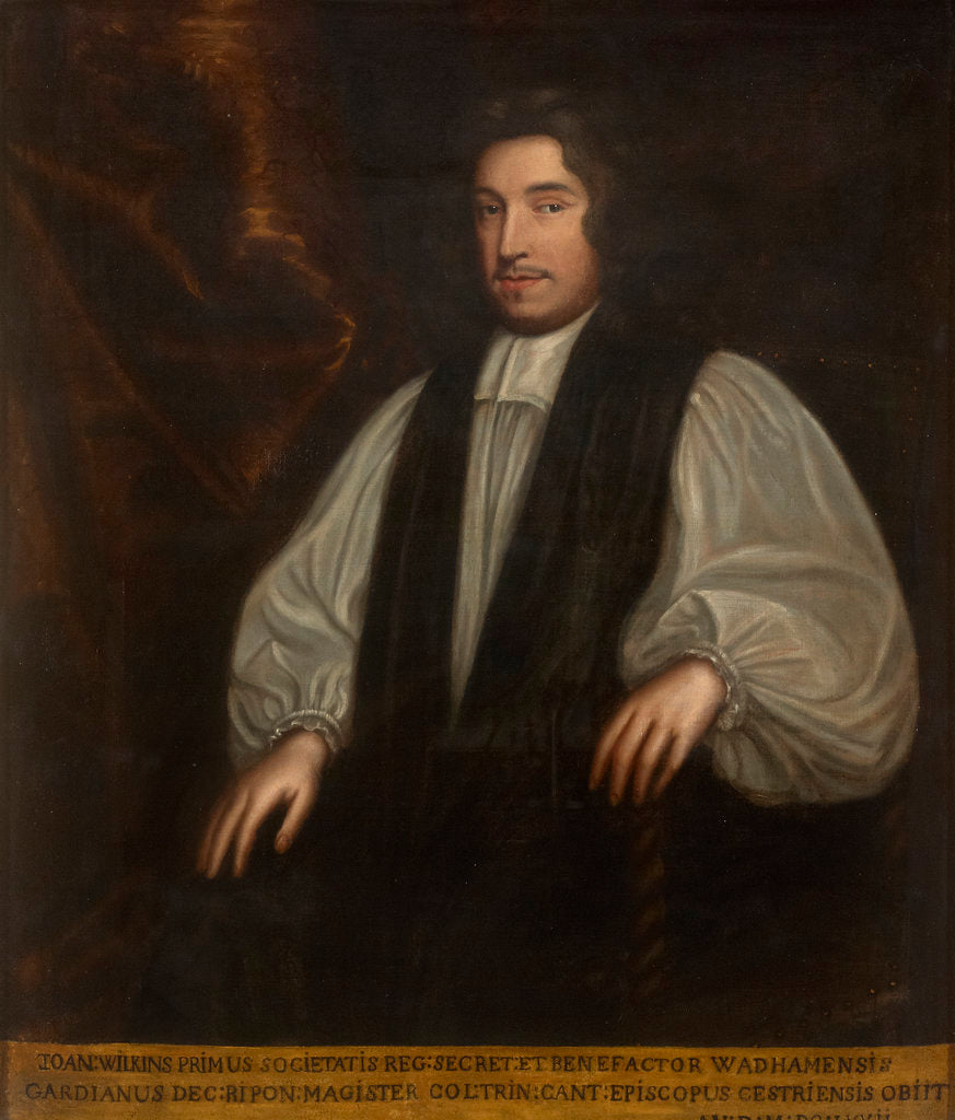 Detail of Portrait of John Wilkins (1614-1672) by Mary Beale