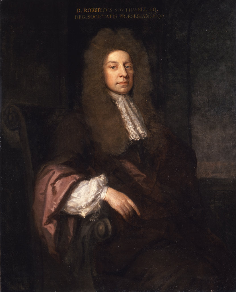 Detail of Portrait of Robert Southwell (1635-1702) by Godfrey Kneller