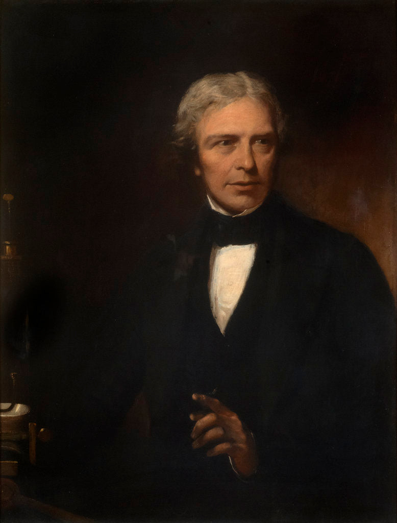 Detail of Portrait of Michael Faraday (1791-1867) by Alexander Blaikley