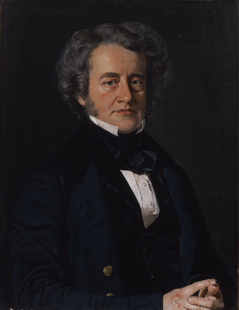 Detail of Portrait of John Frederick William Herschel (1792-1871) by Christian Albrecht Jensen
