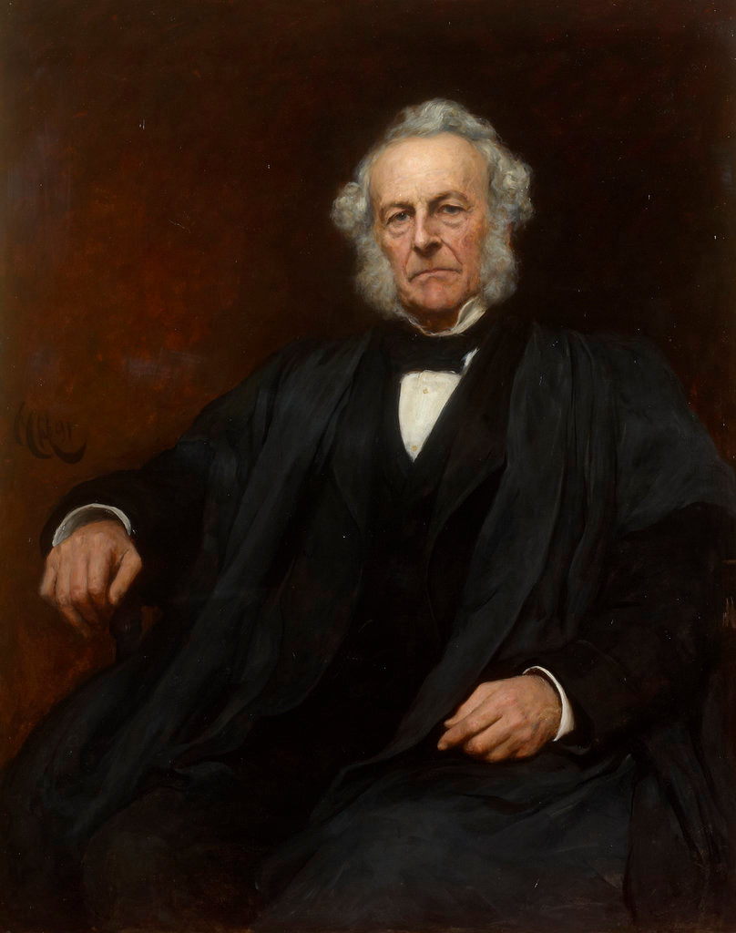 Detail of Portrait of George Stokes (1819-1903) by Hubert von Herkomer