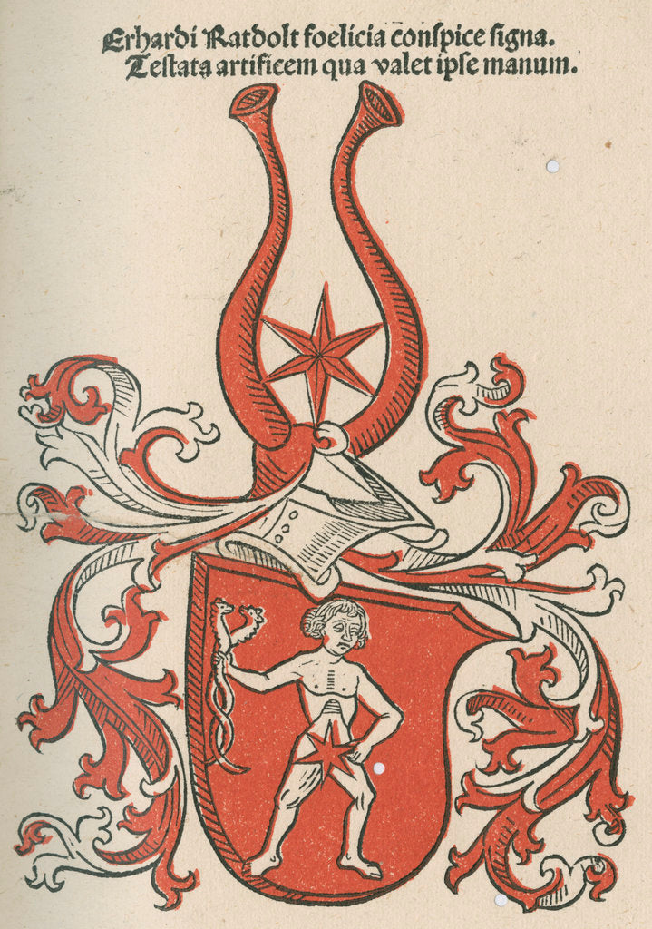 Detail of Coat of arms from 'Cocordatia astronomie cu theologia' by Anonymous