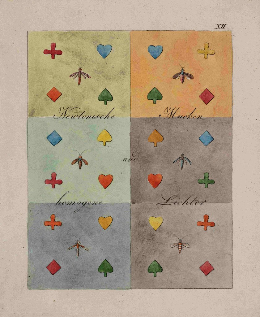 Detail of Harmonious colours by Johann Wolfgang von Goethe