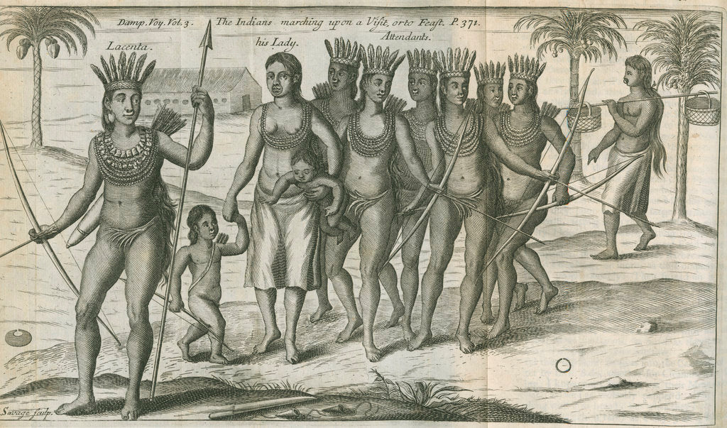 Detail of Portrait of Lacenta and his party by John Savage