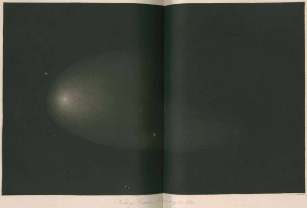 Halley's Comet, 23 February 1836 by James Basire III