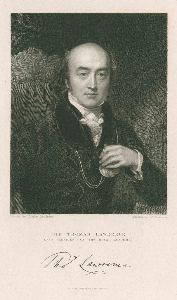 Portrait of Thomas Lawrence (1769-1830) by James Thomson