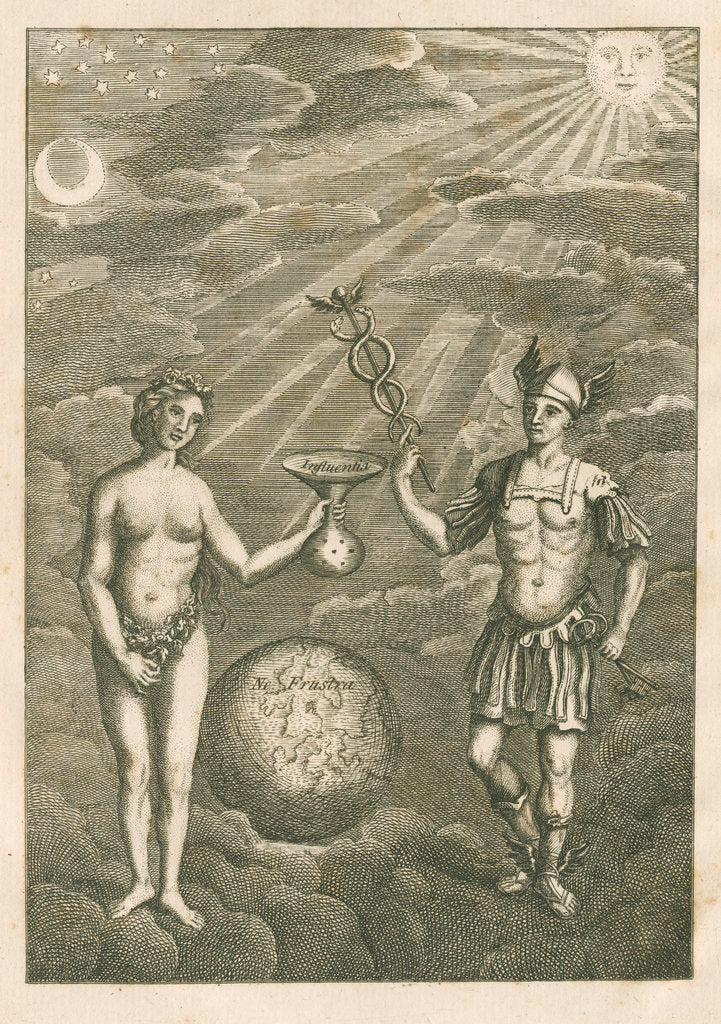 Detail of An allegory of chemistry by unknown
