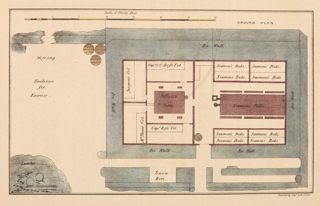 Detail of Ground plan of Somerset House by unknown