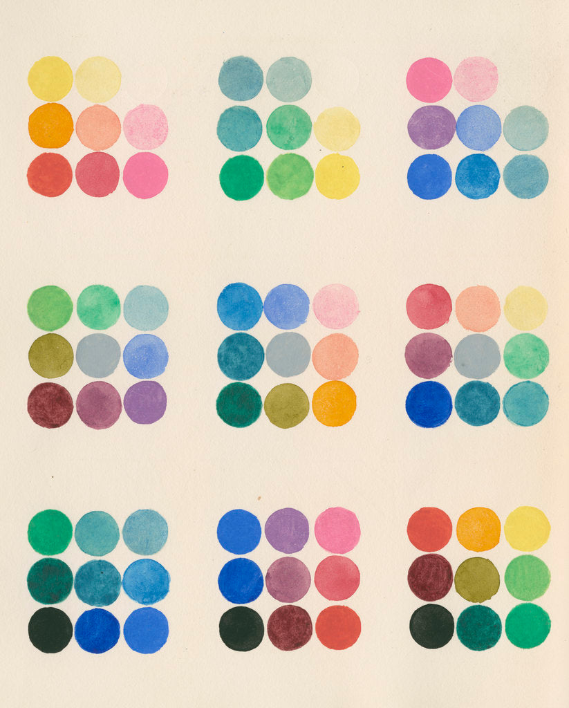 Colour spot chart by Anonymous
