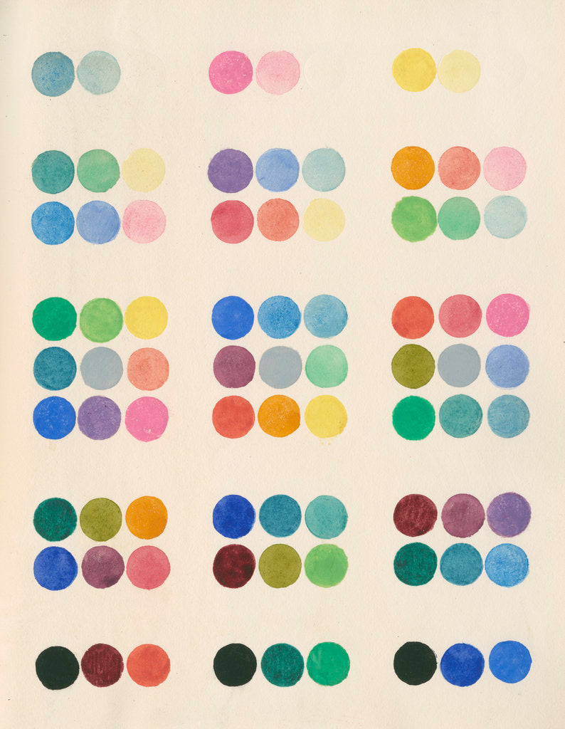 Colour spot chart by Anonymous
