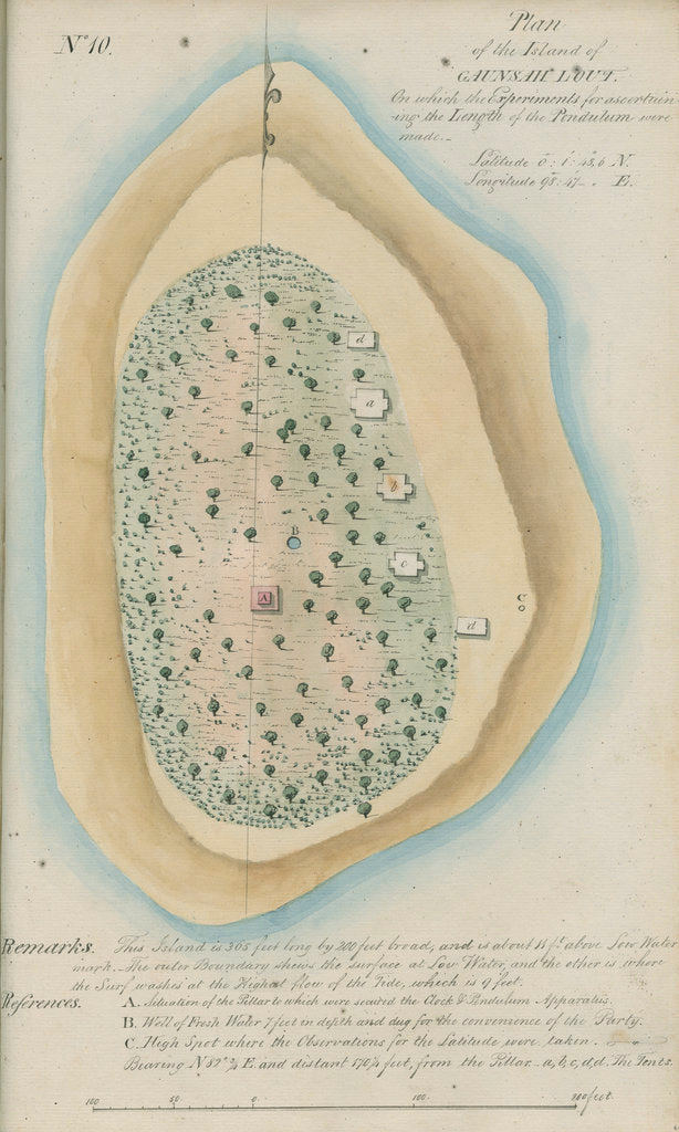 Detail of Plan of Gaunsah Lout Island, near Sumatra by unknown