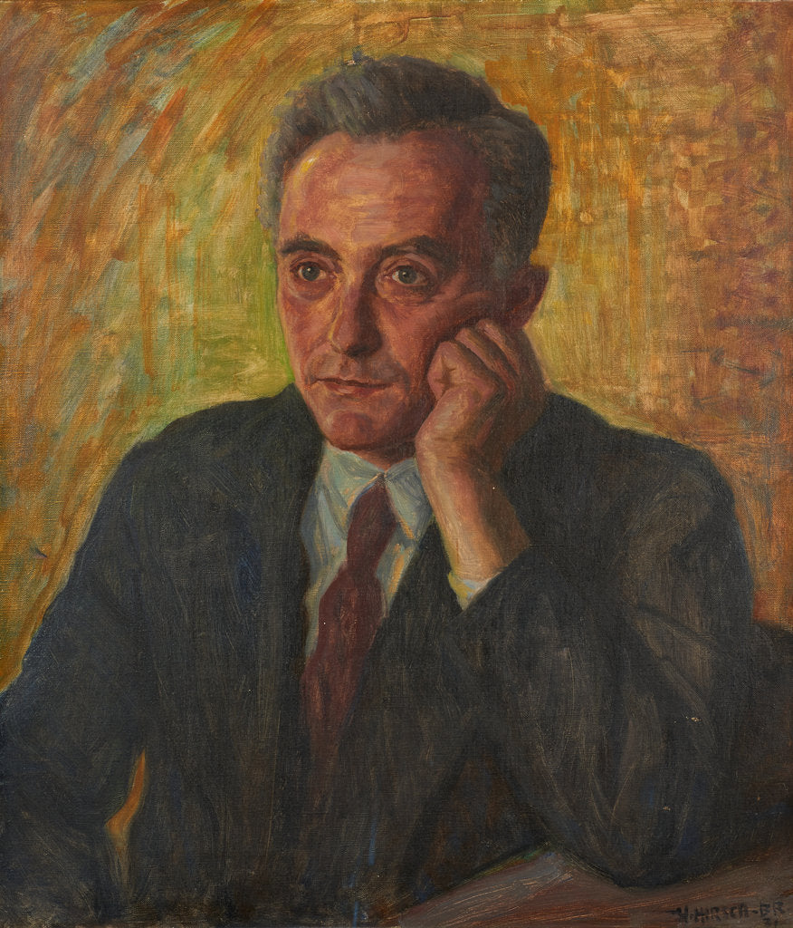 Detail of Portrait of Max Born by Herman Hirsch