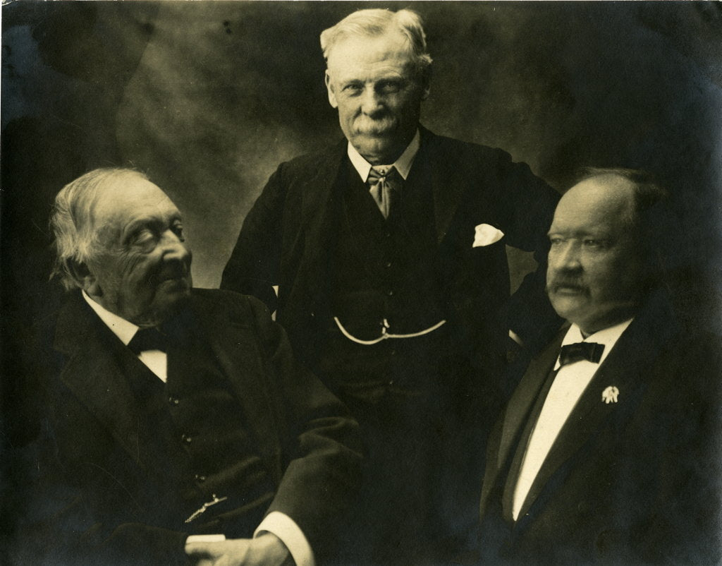 Detail of Group portrait of three chemists by Elliott & Fry