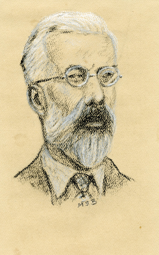 Detail of Portrait of Ronald Aylmer Fisher by Maurice Stevenson Bartlett