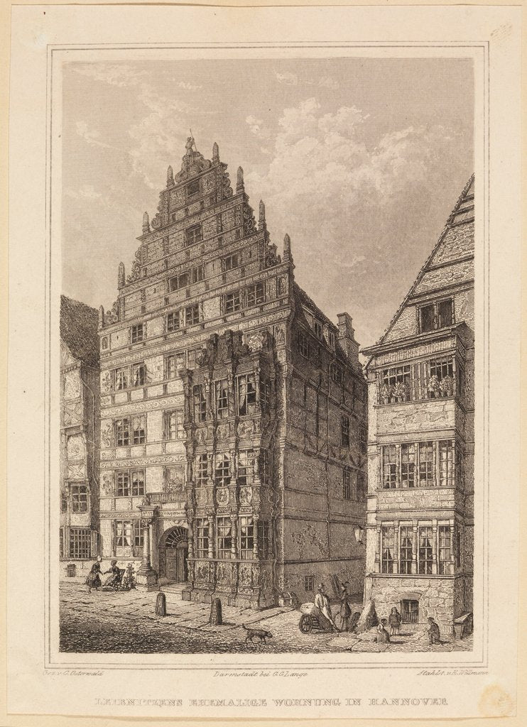 Dwelling of Gottfried Wilhelm Leibniz by Édouard Willmann