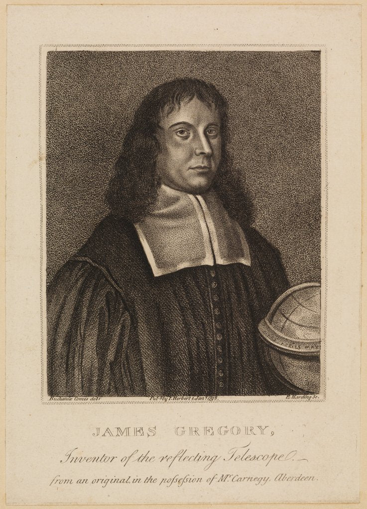 Detail of Portrait of James Gregorie by Edward Harding