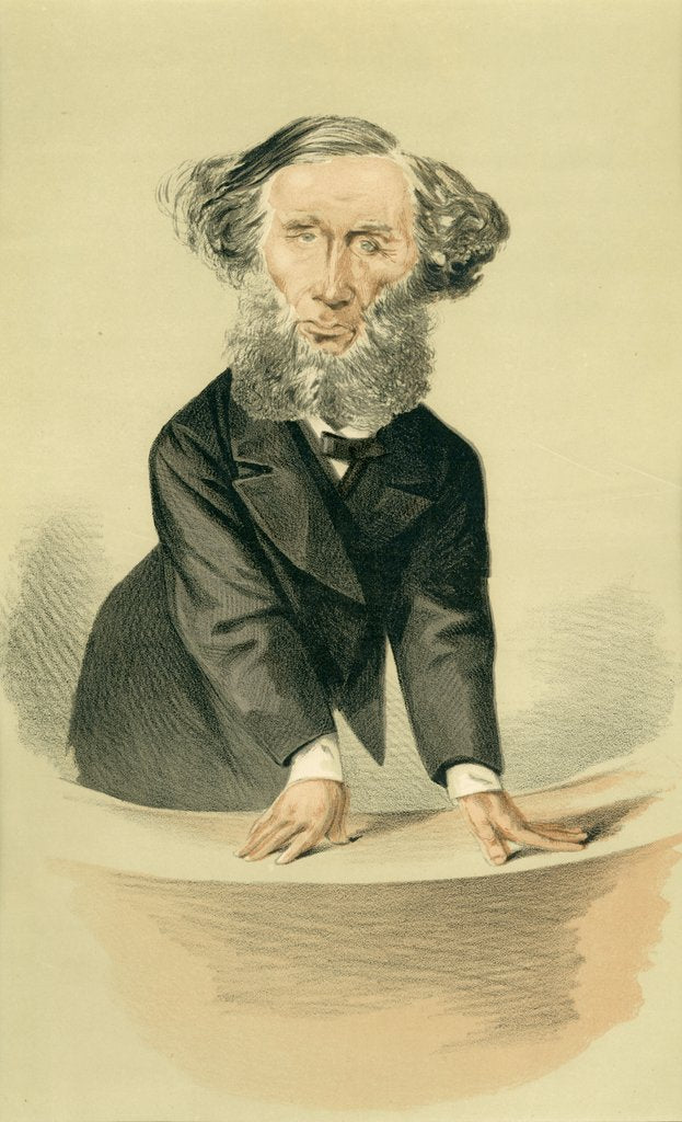 Detail of Caricature of John Tyndall by Adriano Cecioni