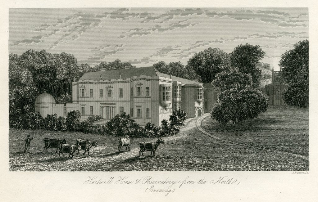 Detail of Hartwell House and Observatory by James Basire III