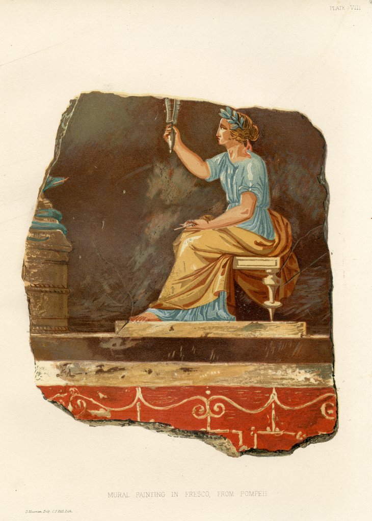 Mural from Pompeii by C. F. Kell