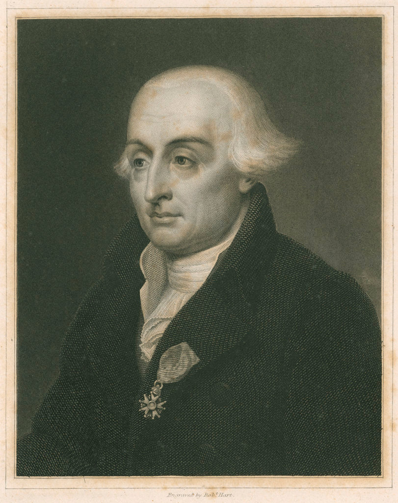 Detail of Portrait of Joseph Louis Lagrange (1736-1813) by Robert Hart